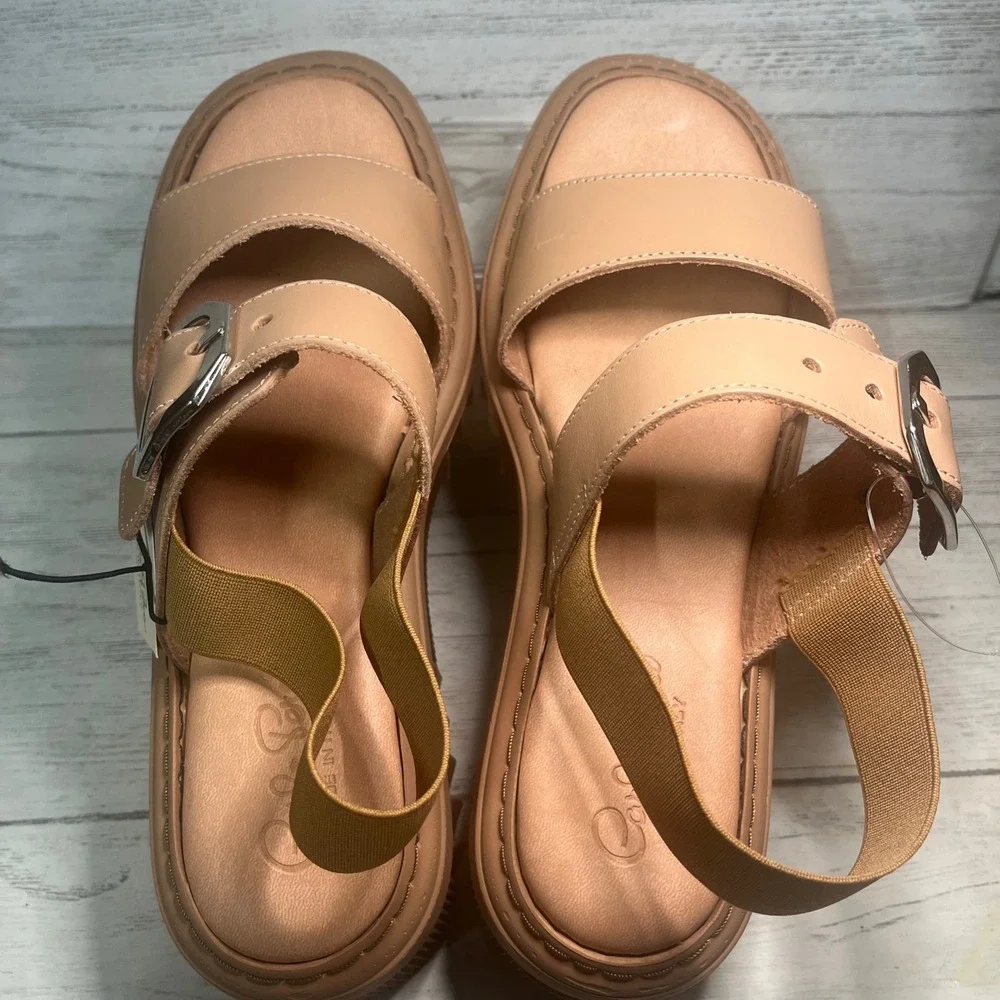 Carlos Pera Tan Platform‎ strappy sandals made In Italy 40/ 9US NEW